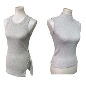 2 New American Eagle Womens Small Sleeveless Side Tie Mock Turtleneck Tops